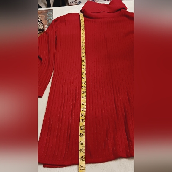 Women's Cowl Neck Long Sleeve Sweater Large - Picture 7 of 8